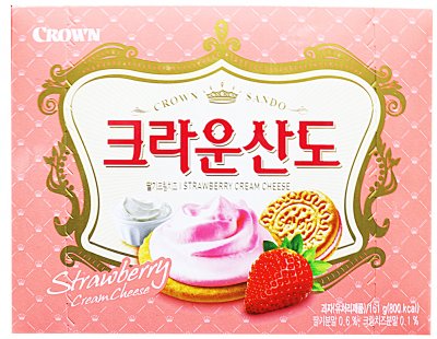 크라운산도 딸기크림치즈