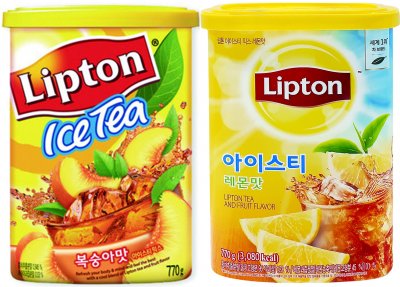 립톤 아이스티(복숭아/레몬)
