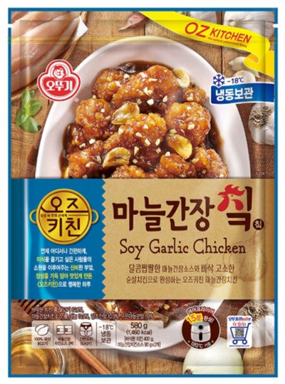 오뚜기오즈키친치킨 마늘간장