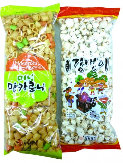 녹차강냉이,녹차마카로니