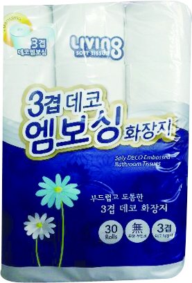 리빙 3겹 엠보싱데코 화장지